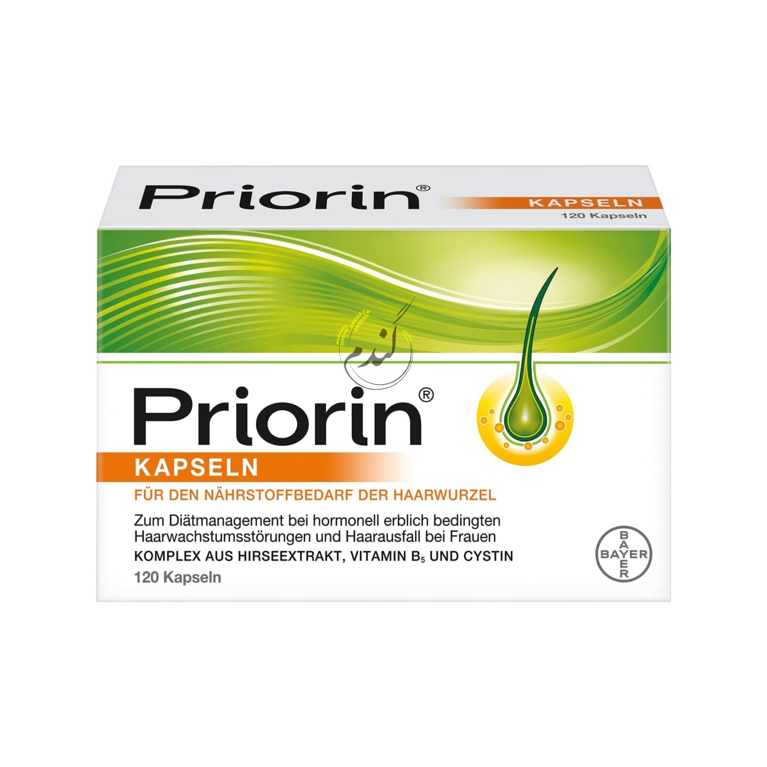 قرص پریورین ضد ریزش مو 120 عددی آلمانی 100% اصلpriorin