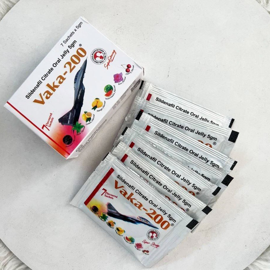 ژل خوراکی تقویت نعوظ واکا هندی پک هفت عددی