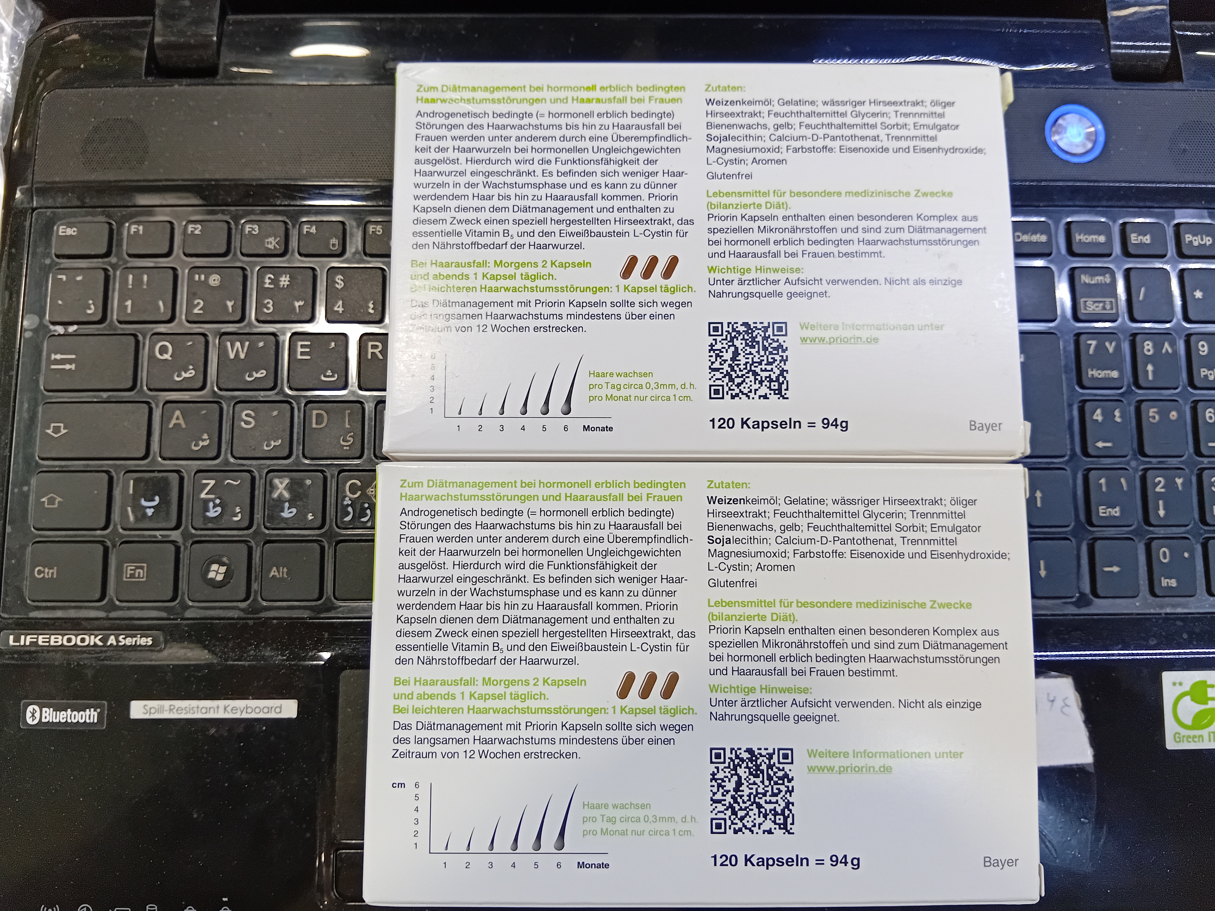 مکمل ضد ریزش مو ۱۲۰ عددی اصلی محصول شرکت بایر المان تاریخ انقضا15\02\2027